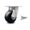 Service Caster 4 Inch Kingpinless Polyolefin Wheel Swivel Caster with Swivel Lock SCC SCC-KP30S420-POR-BSL - alternate 1